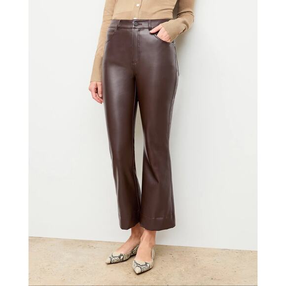 MM Lafleur Pants - M.M. Lafleur The Archie Pant Vegan Leather Brown Size 6